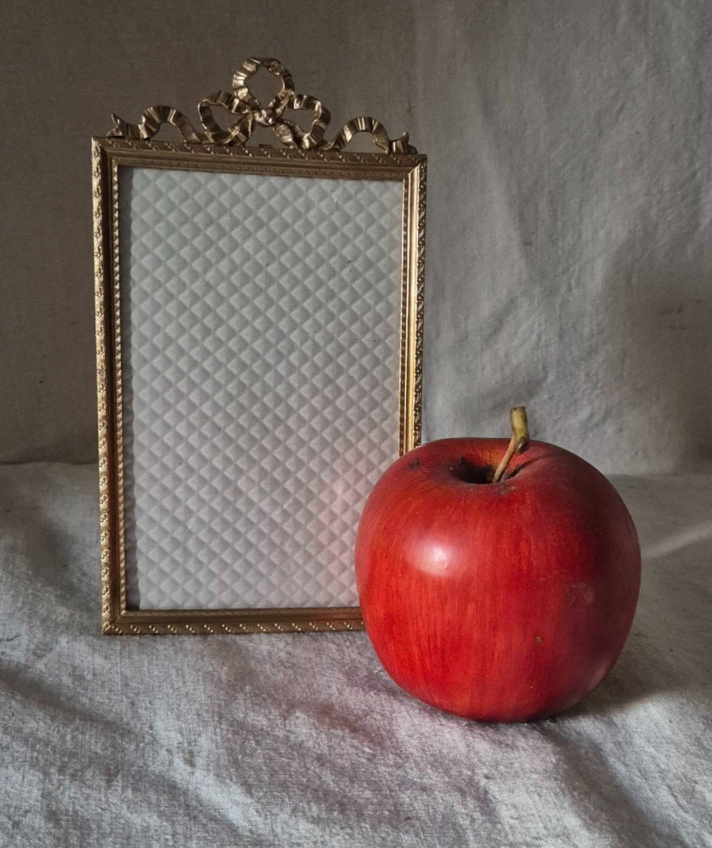 Gilded Bronze Photo Frame, "postcard" Format, Late 19th Century 