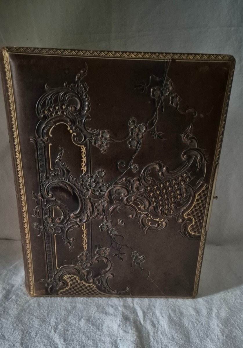 Louis XV Decor Cordou Leather Photo Album -photo-2