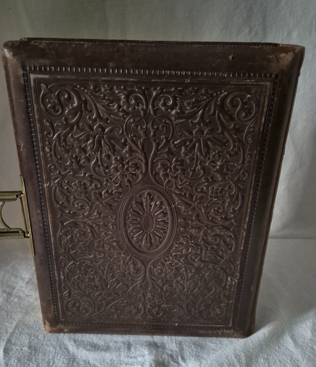 Louis XV Decor Cordou Leather Photo Album -photo-3