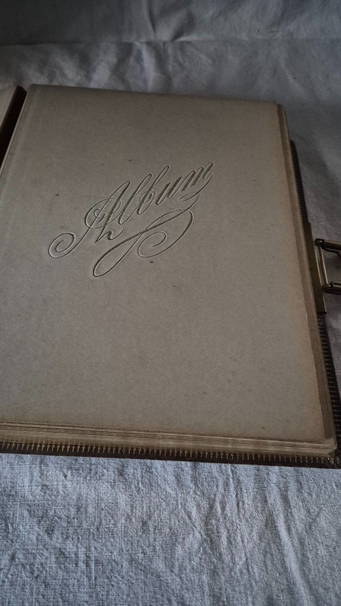 Louis XV Decor Cordou Leather Photo Album -photo-2