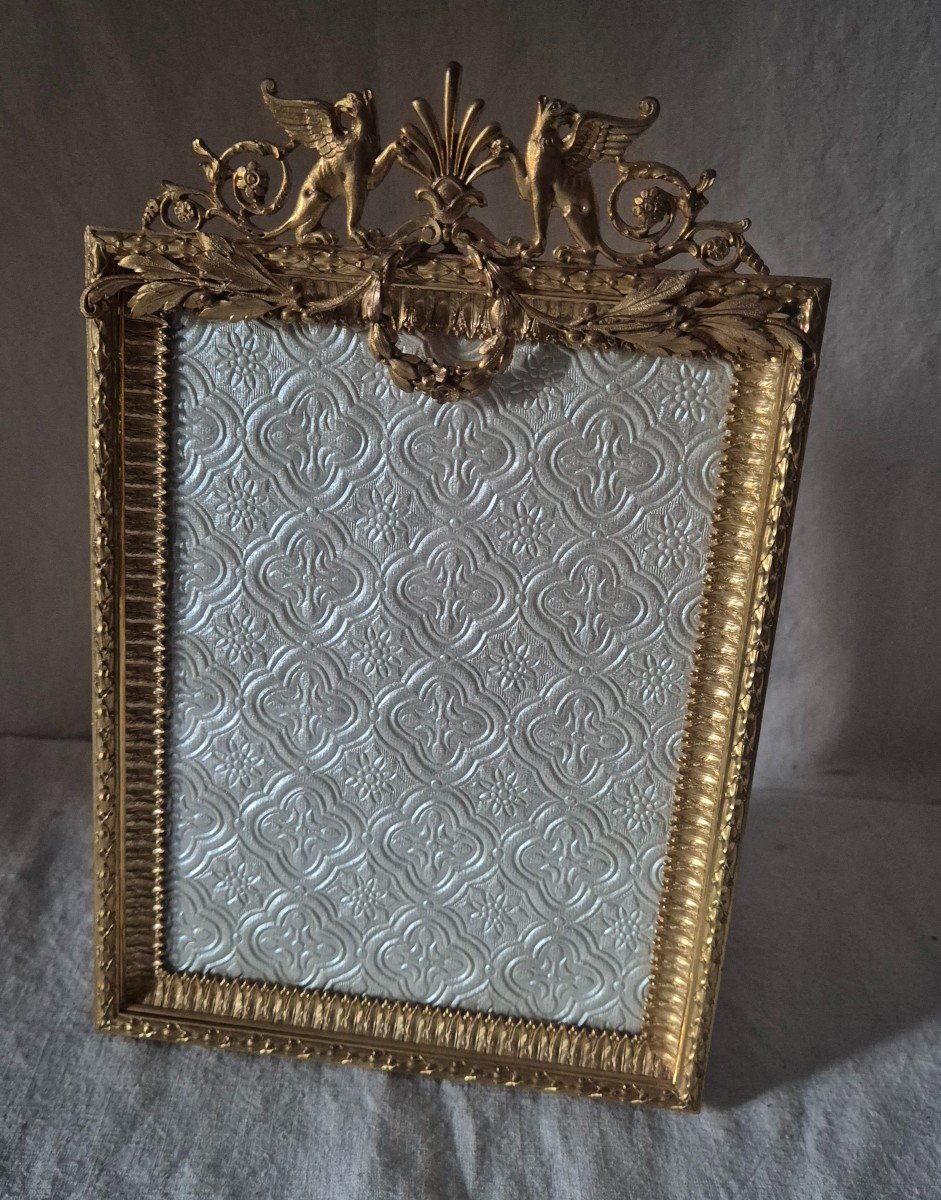 Empire Style Gilt Bronze Photo Frame 