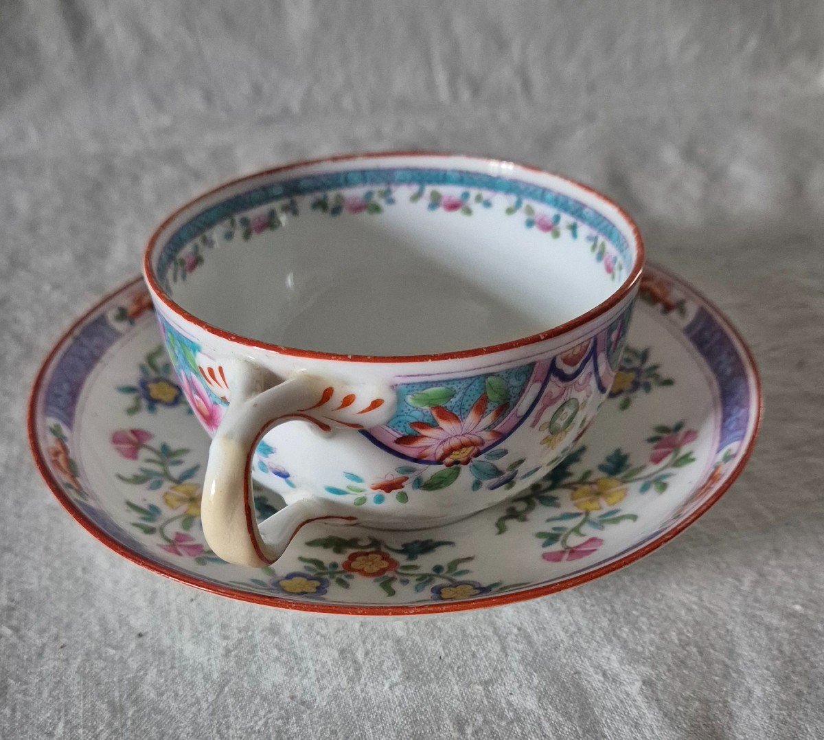 Fine Bone China Teacup By Minton Of Staffordshire, England -photo-2