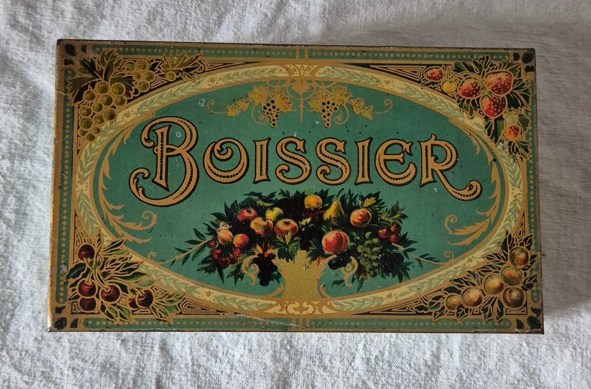 Boîte à Confiserie De Boissier En Tôle Lithographiée -photo-2