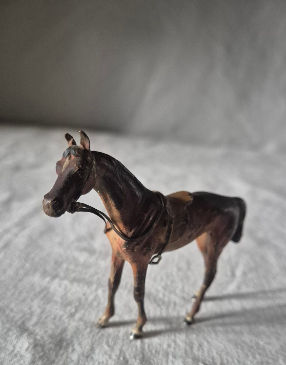 19th Century Vienna Bronze Standing Horse -photo-5