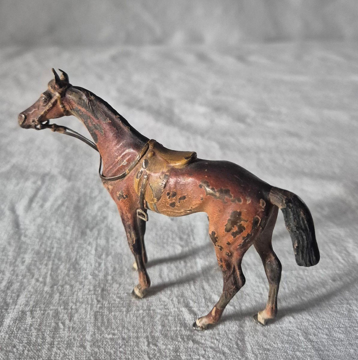 19th Century Vienna Bronze Standing Horse -photo-7