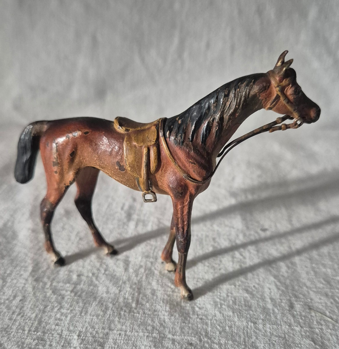 19th Century Vienna Bronze Standing Horse 