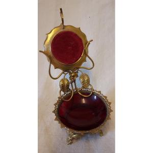 Baguier Watch Holder In Gilt Bronze Late 19th Century 