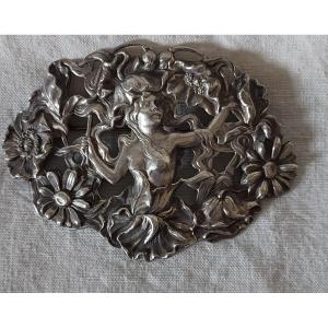 Art Nouveau Brooch In Silver