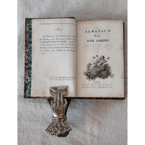 Petit Almanach Dédié Aux Dames De 1823 En Cuir Relié