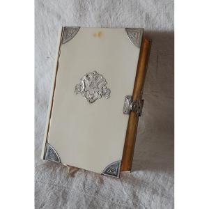 Parish Missal Dated 1860 With Gold Edge, Ivory And Silver Cover 