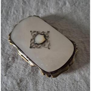 Mother-of-pearl, Silver And Silver-plated Metal Purse 