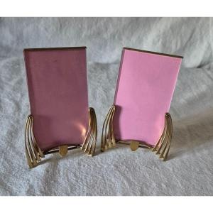 Pair Of Hollywood Art Deco Bronze Frames, Early 20th Century 