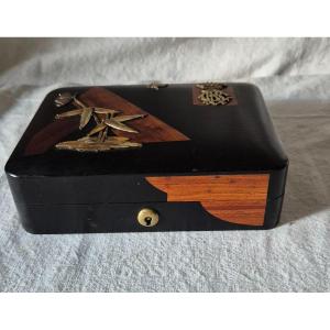 Personalized Tabletier Nobility Jewelry Box With Count's Crown Encrypted "cbr"