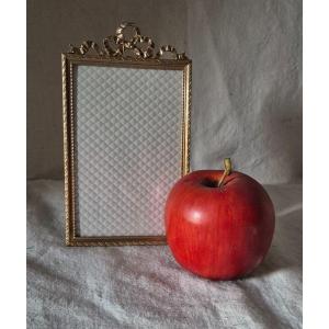 Gilded Bronze Photo Frame, "postcard" Format, Late 19th Century 