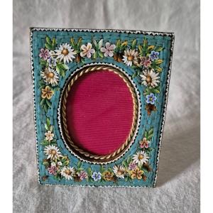 19th Century Murano Glass Mosaic Photo Frame, Italy 