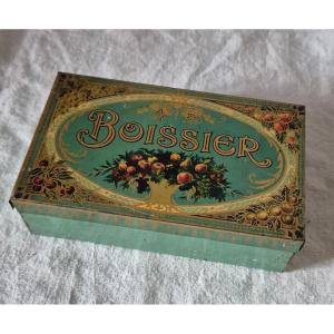 Boîte à Confiserie De Boissier En Tôle Lithographiée 