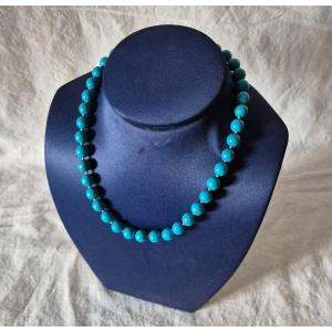 Collier De "perles " En Pierre De Turquoise