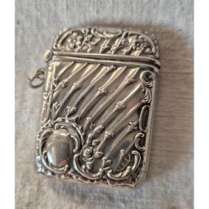 Louis XV Style Pyrogenic Silver Matchbox 