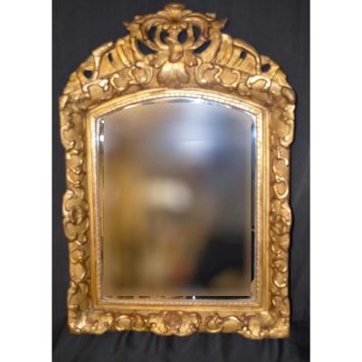 Miroir Louis XIV Avec Fronton 