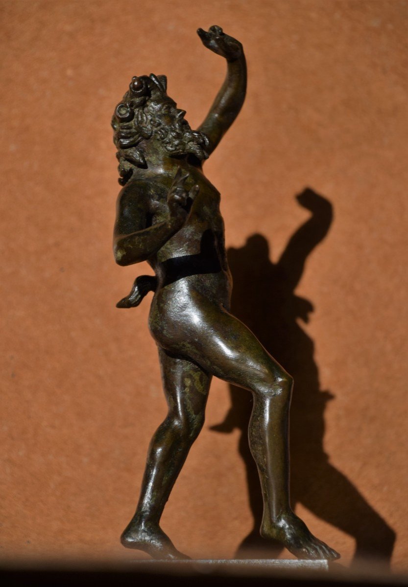 Faune Dansant. Bronze d'Après l'Antique . H : 22,5 Cm. Grand Tour