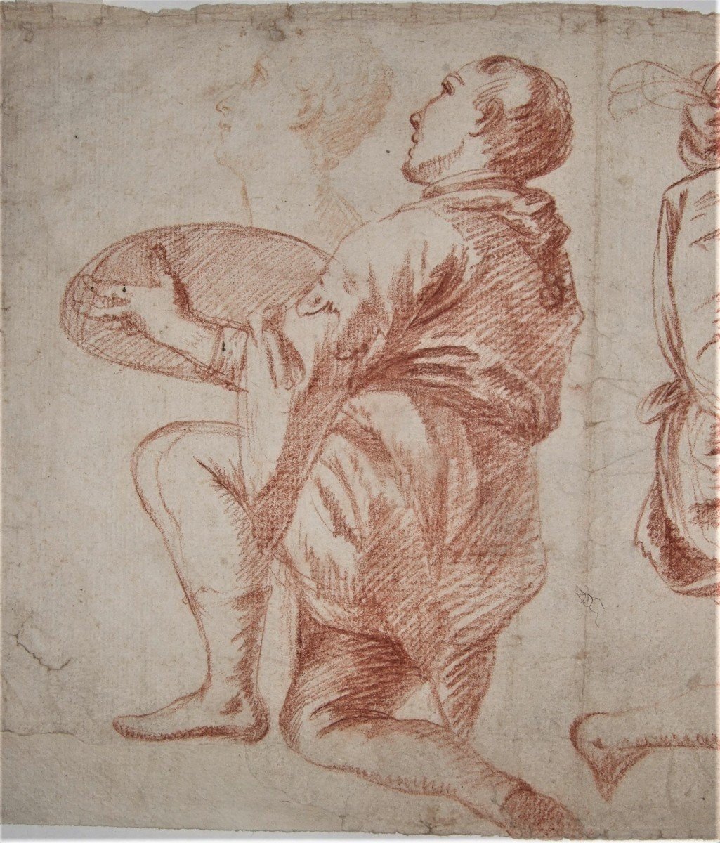 Dutch School, Circa 1700. Figure Studies.-photo-2