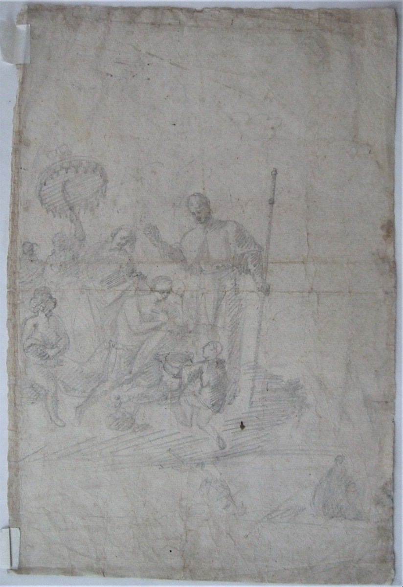 Dutch School, Circa 1700. Figure Studies.-photo-4