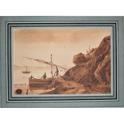 Henri Rolland. Pair Of Orientalist Watercolors. Framed.