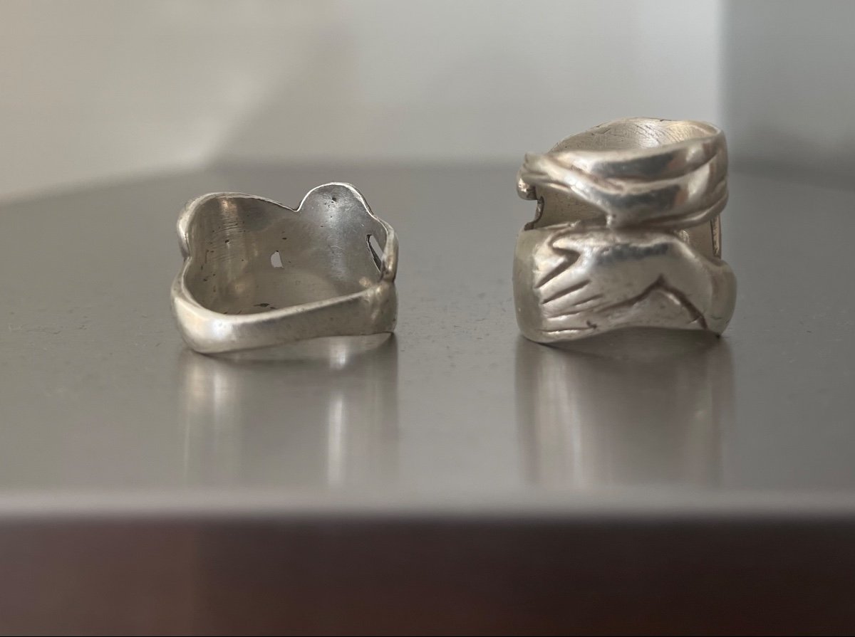 Rings By Manolo Hugué (1872-1945). Avant-garde Jewelry.-photo-2