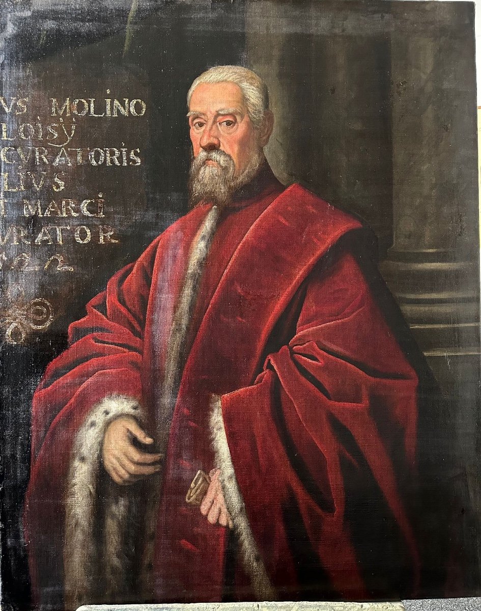 Domenico Tintoretto (1560-1635). Portrait Of Lawyer Carolus Molino. Venice. Century XVI.