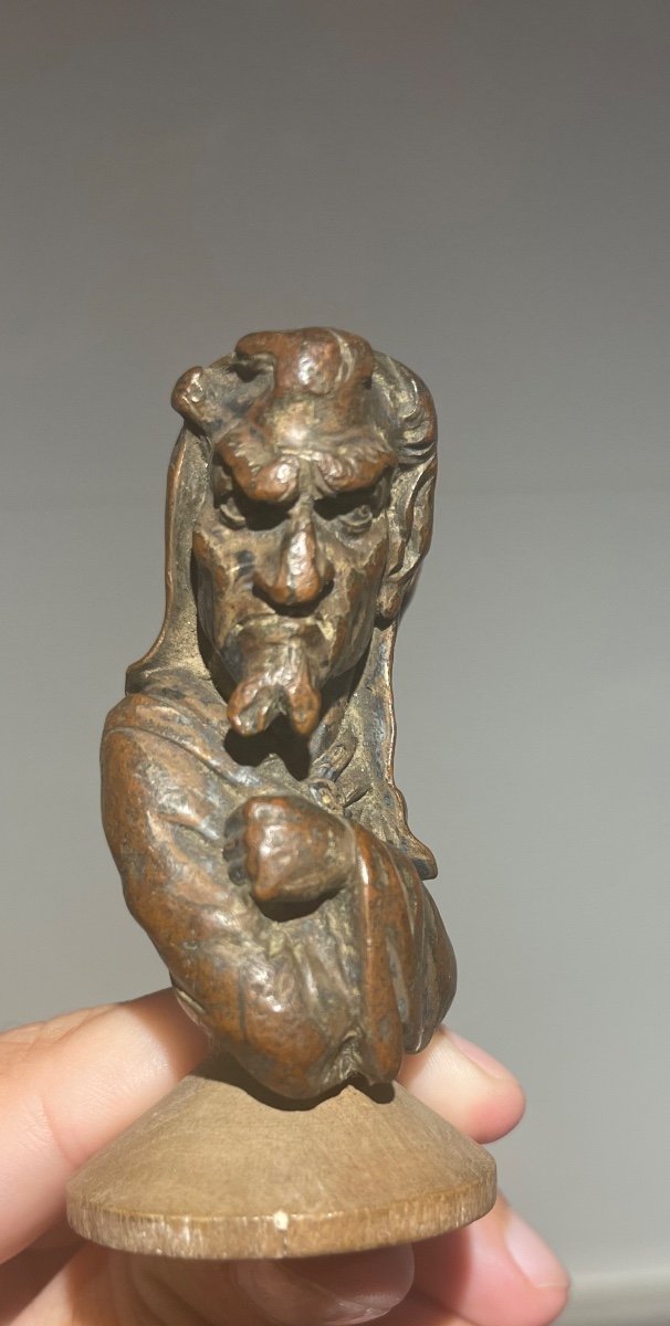 Weird Bronze. Grotesque Character. 18th/19th Century. Probably French. Spectacular.
