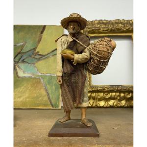 Raphael Ramirez. Bogotá Manufacturer. XIX. Colombia. Nineteenth Century. Wax Sculpture.