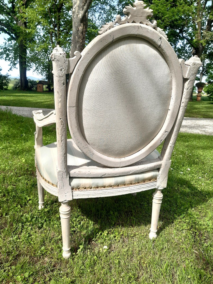 Neoclassic Italian Armchair-photo-1