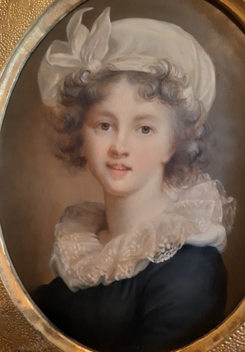 Portrait E. Vigée Le Brun Sur Porcelaine-photo-2