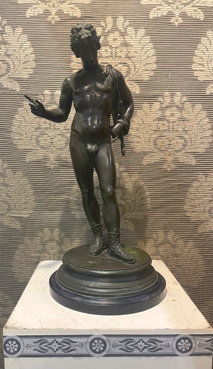 Bronze Italien  19eme Néoclassique Ht 63 Cms 