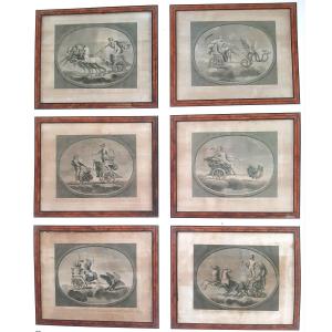 6 Gravures Par Maestri Italie Empire