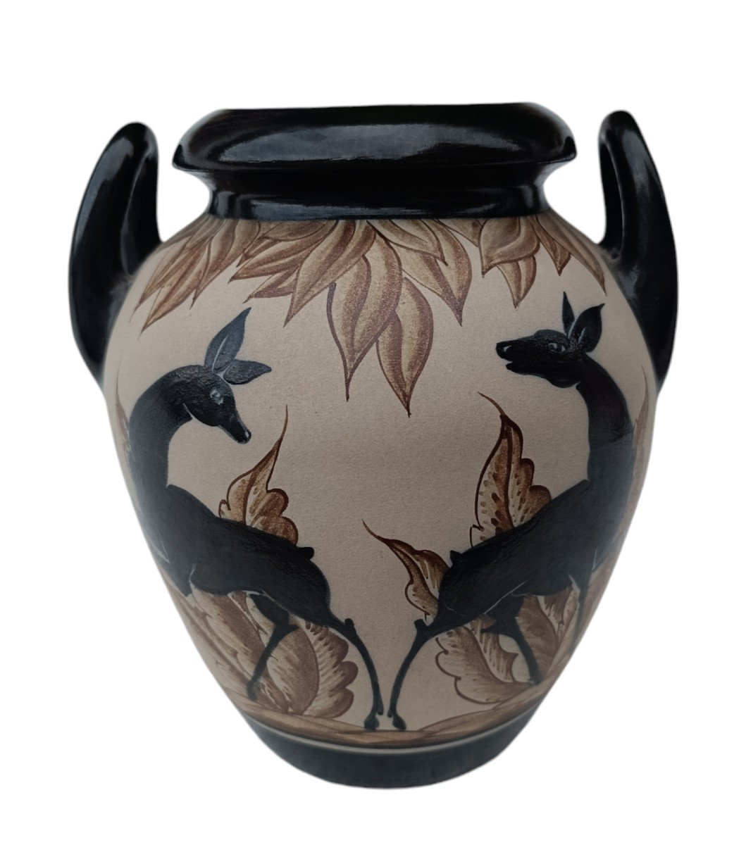 Vase Ciboure RF / décor biches-photo-3