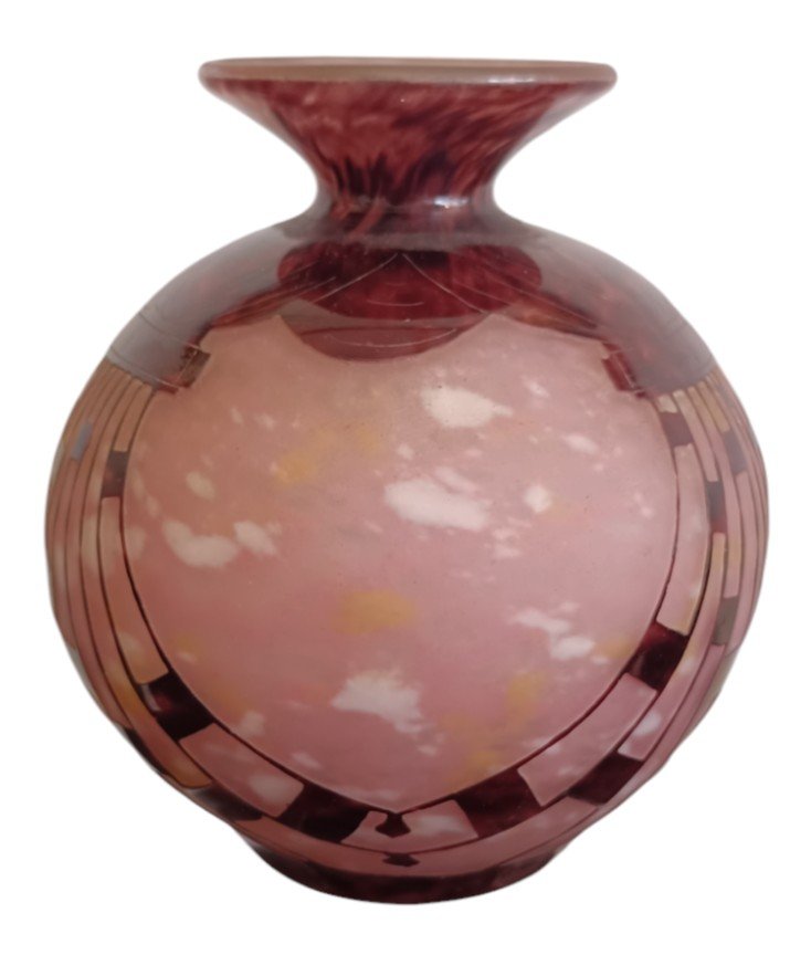 Vase Boule Charder / Le Verre Français -photo-2