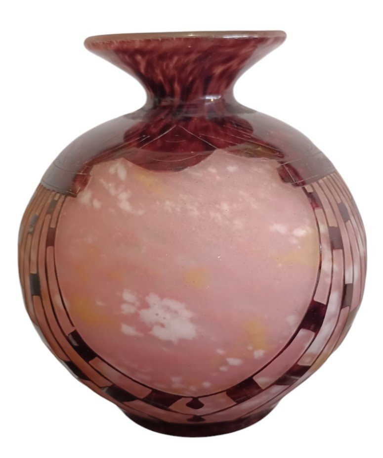 Vase Boule Charder / Le Verre Français 