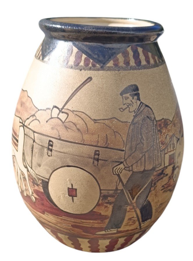 Ciboure Ve Basque Cowherd Vase 