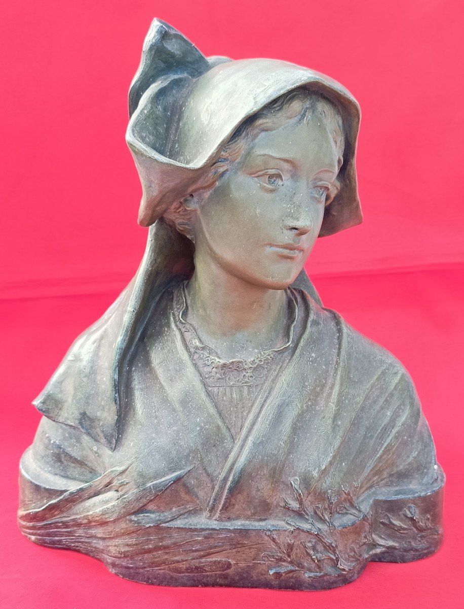 Goldscheider / Petri Terracotta Female Bust-photo-2