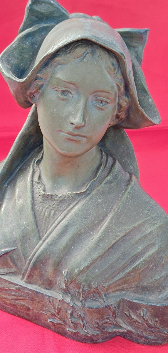 Goldscheider / Petri Terracotta Female Bust-photo-7