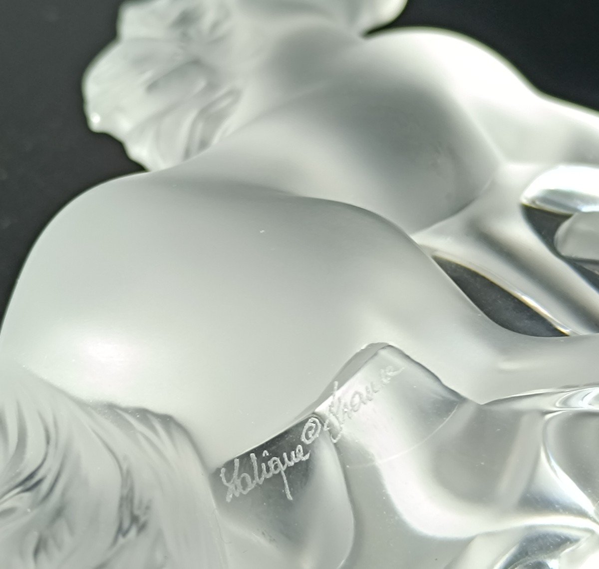 Sculpture cheval Kazak cristal Lalique -photo-3