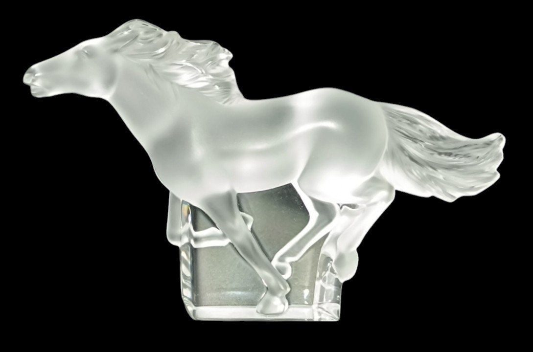 Sculpture cheval Kazak cristal Lalique 