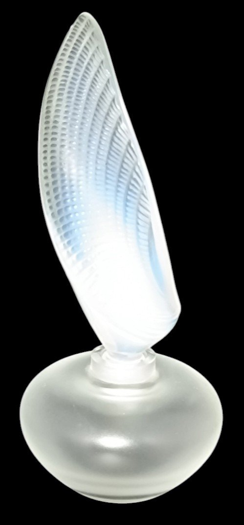 Lalique France Crystal Shell Perfume Bottle -photo-2