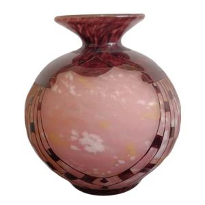 Vase Boule Charder / Le Verre Français 