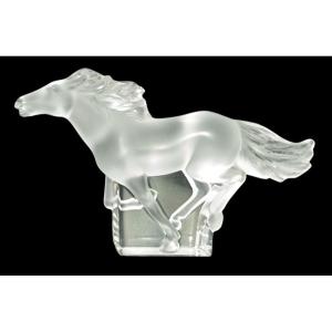 Kazak Horse Sculpture Lalique Crystal 