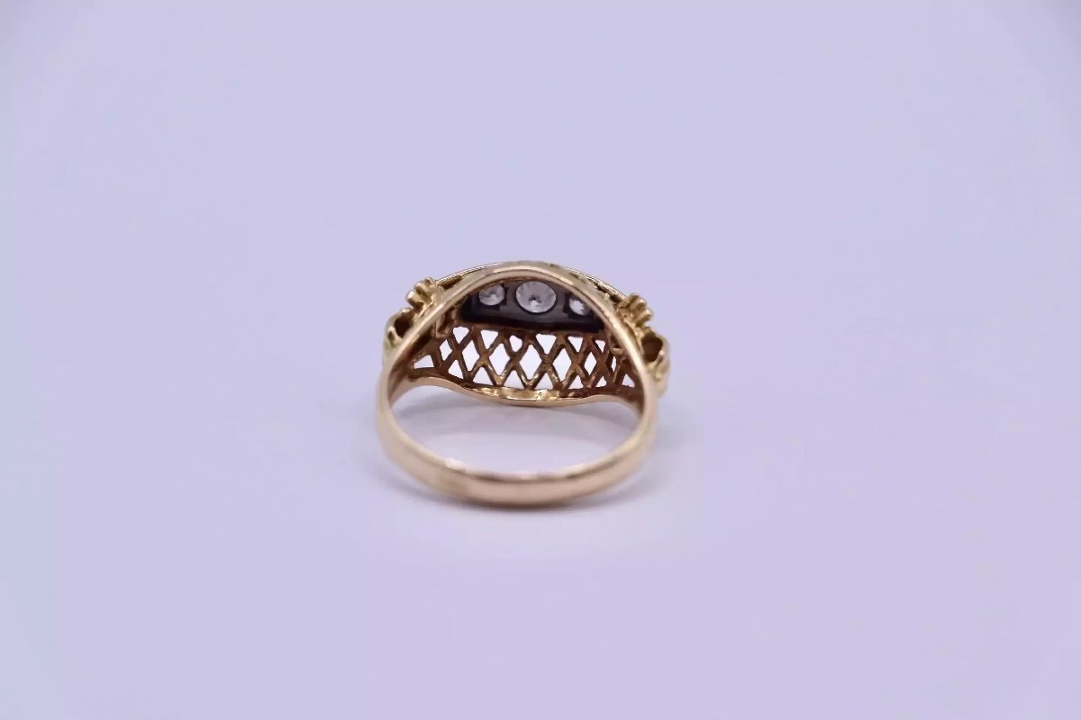 Openwork Tank Ring - Diamonds-photo-4