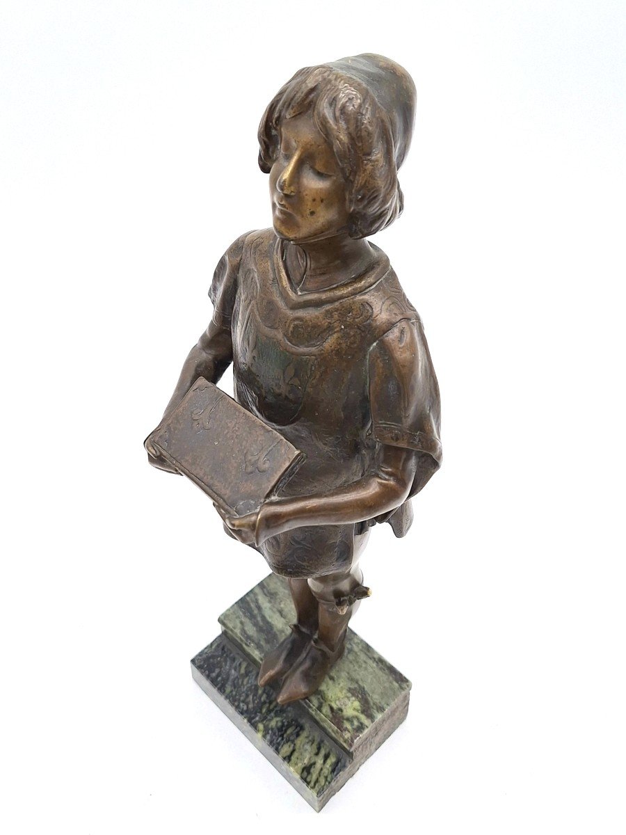 Le Petit Page, Bronze De Léon Delagrange-photo-2