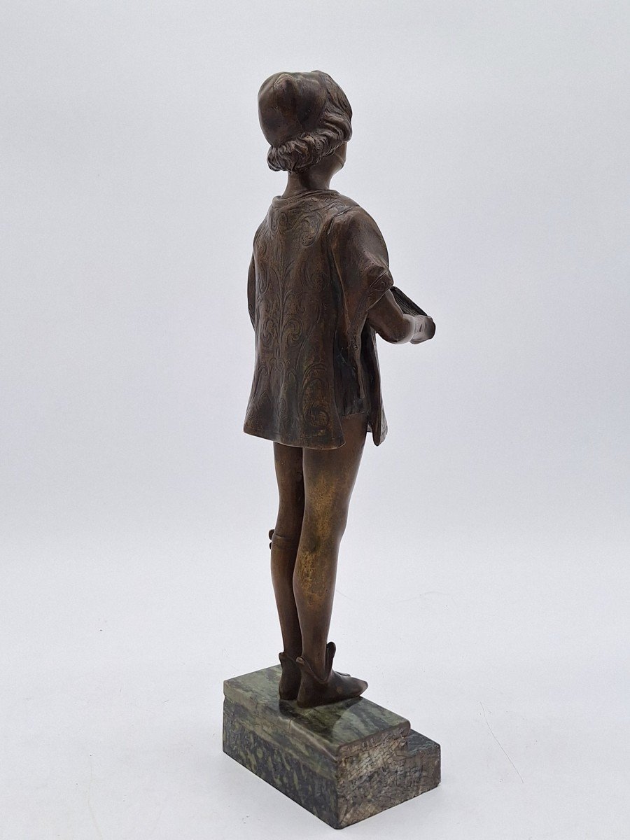 Le Petit Page, Bronze De Léon Delagrange-photo-4