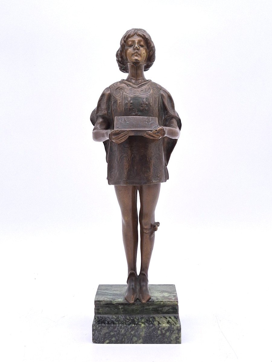 Le Petit Page, Bronze De Léon Delagrange